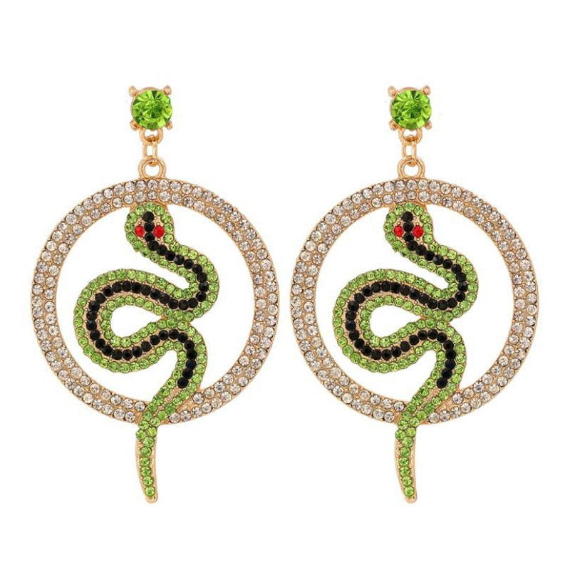 Oorbellen Zinc Alloy Statement Snake Shape Earrings For Women