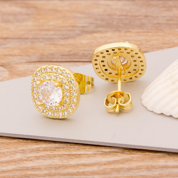 Fashion Women Geometric Stud Earrings