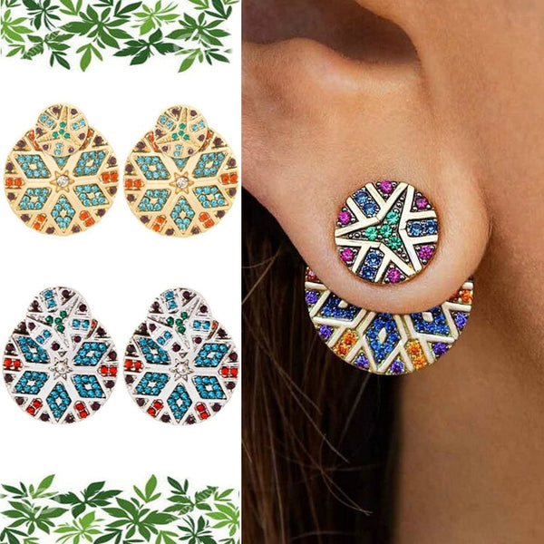 Oorbellen   Women Stud Earrings Zinc Alloy Round Studs Earrings