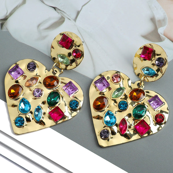 Charm Sweet Heart Hanging Earrings For Women