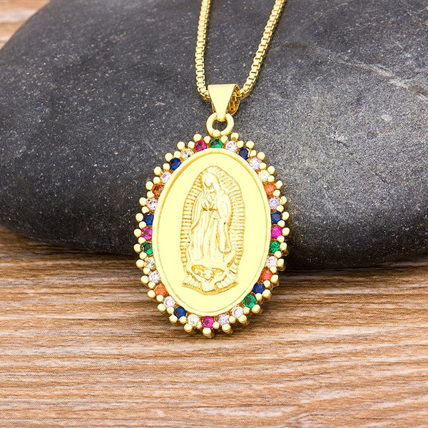 Fashion Classic Virgin Mary Pendant Necklaces For Women