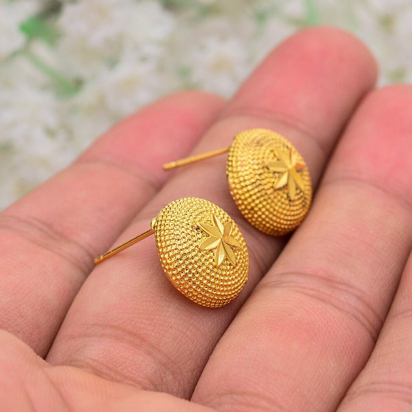 Ethnic Gold Color Round earrings for women