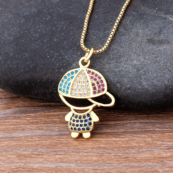 Fashion Hot Sale New Design Girl Boy Pendant Women