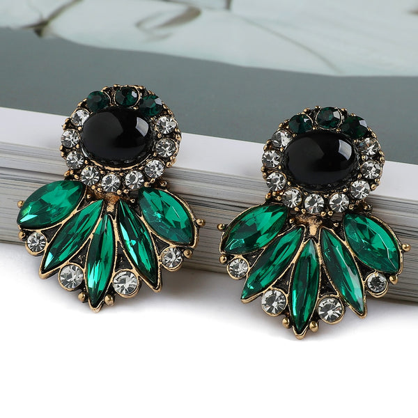 Vintage Luxury Jewelry Charm Stud Earrings