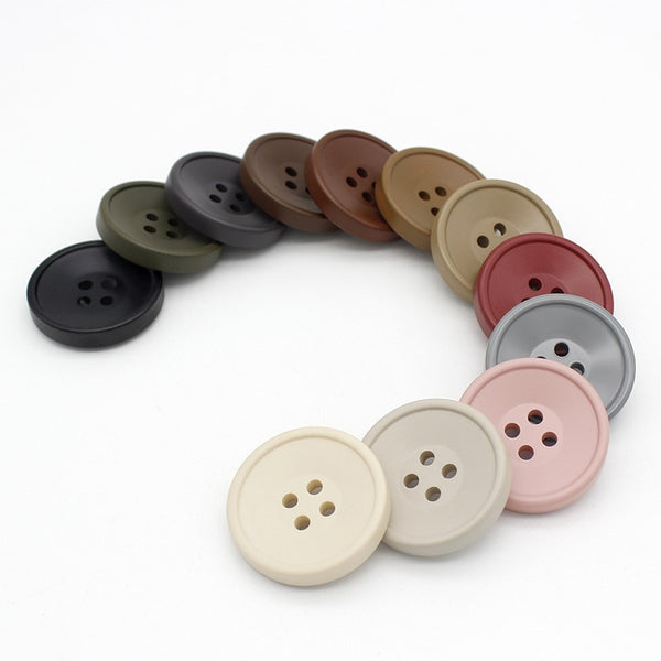 10pcs/Lot Round 4 Hole Resin Sewing Button