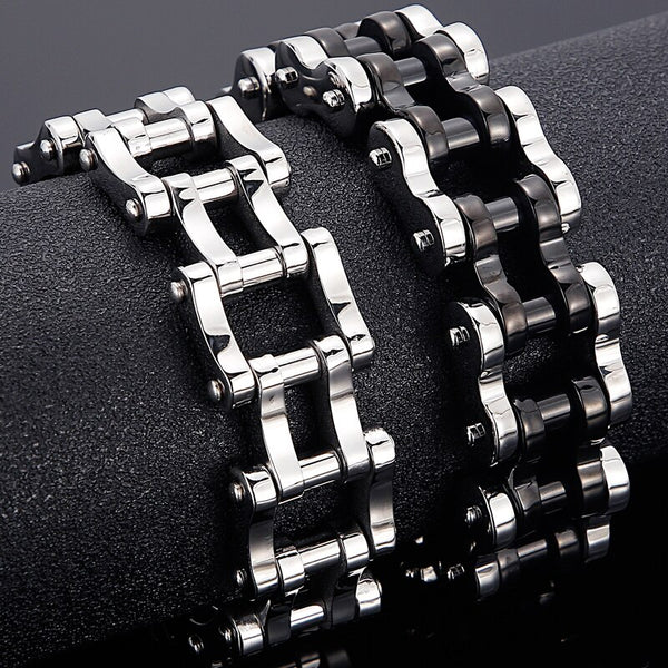 18MM 23CM Bicycle Motorcycle Chain Man Bracelet For Men