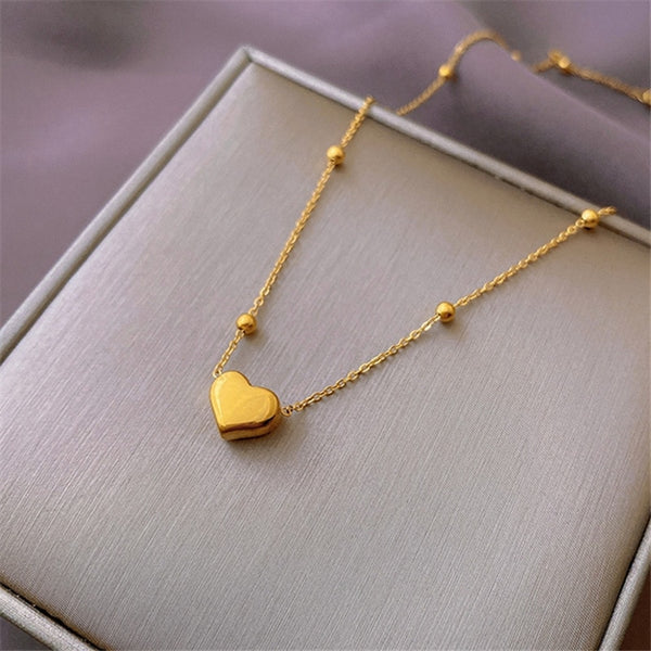 316L Stainless Steel Heart-shaped Pendant necklace for women