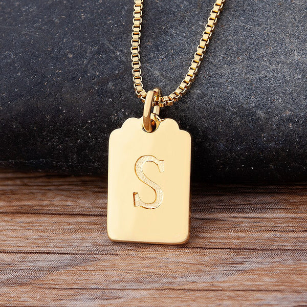 Personalize A-Z Letter Alphabet Pendant Long Chain Initial Necklaces Charms for Women