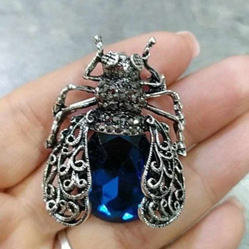 Crystal Insect Brooch Beetles Brooches Pin Fashion Brooch For Women