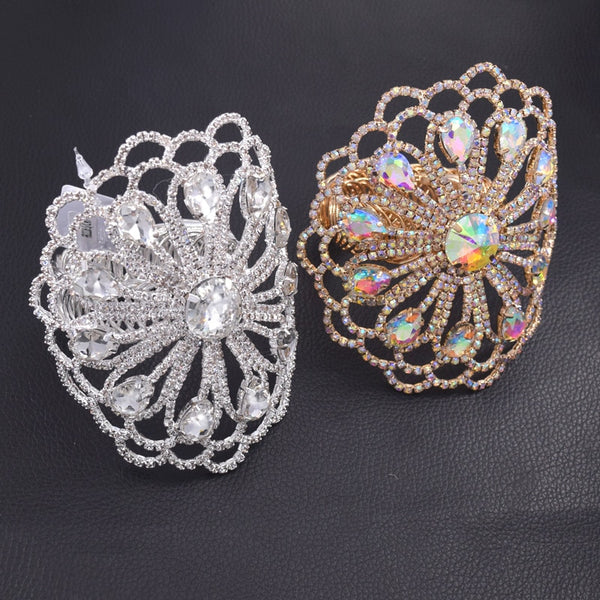 Women Men Armband Armlet Crystal glass strass for party Stretch bracelet