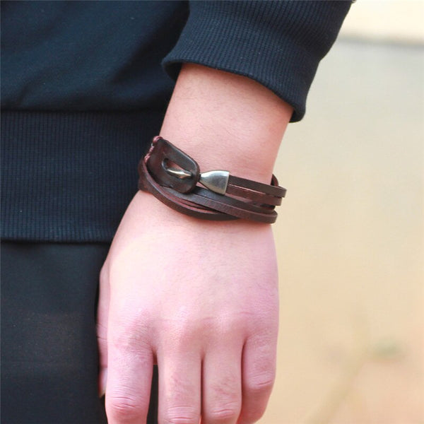 Men And Women Vintage Hooks Multilayer Wrap bracelet