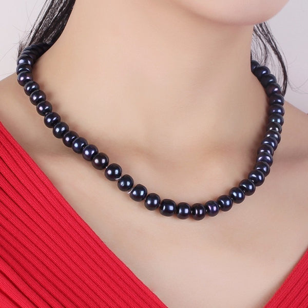 Women Natural Freshwater Pearls Jewelry Necklace