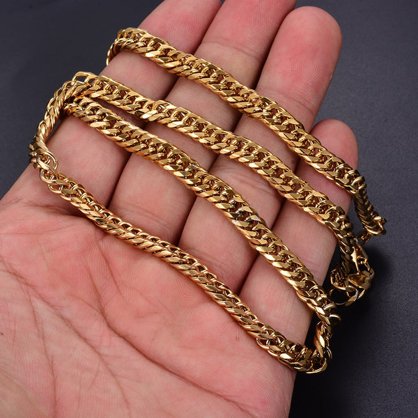 Fashoin Copper Chain Gold colour Necklaces For Men