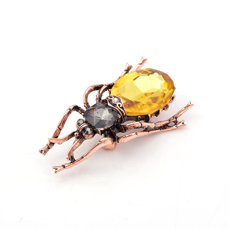 3 Colors Available Crystal Large Beetle Brooches for Women