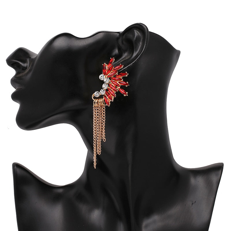 New Tassel Rhinestone Dangle Earrings for Women