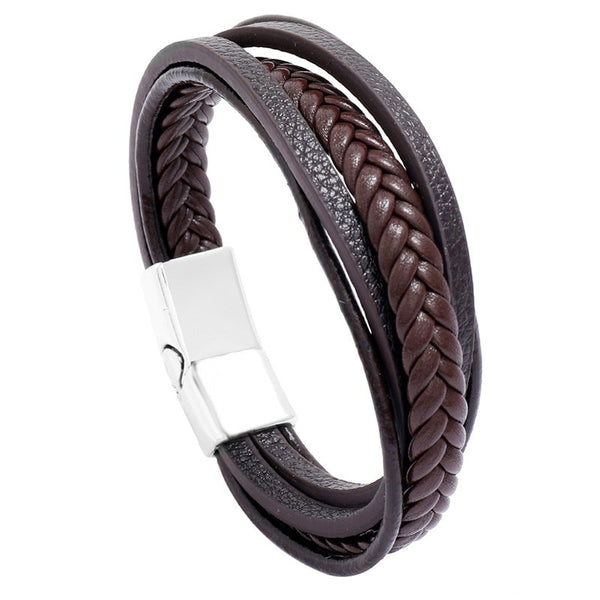 New Fashion Classic Genuine Leather Bracelet For Men