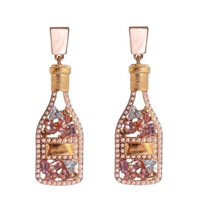 Oorbellen Statement For Women Earrings Drop Wine Glass Pendant Earrings