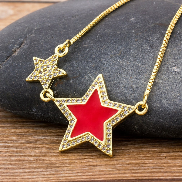 Gold Color Star Party Women's Pendant Necklace