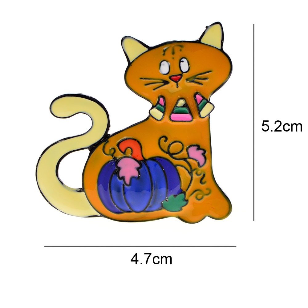 New Cute Cat Brooches and Pins for Kids Women