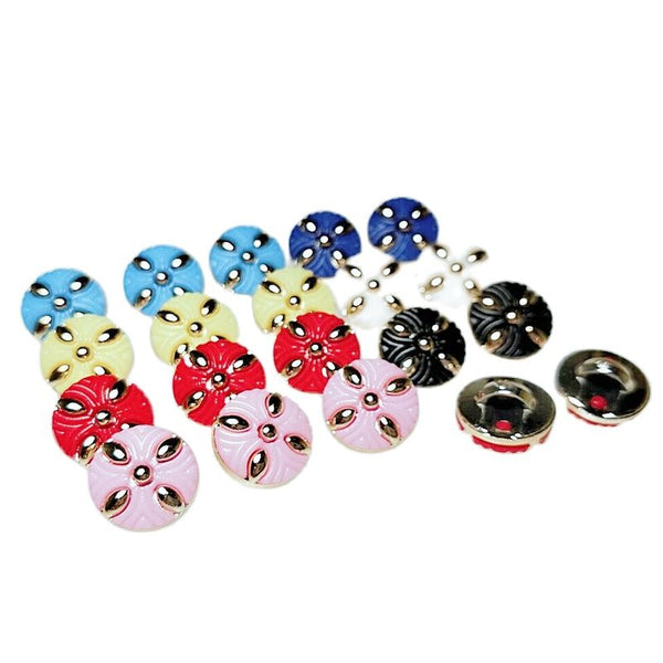 20pcs 13mm Mixed color New Plating Buttons Shank DIY  Shirt Buttons