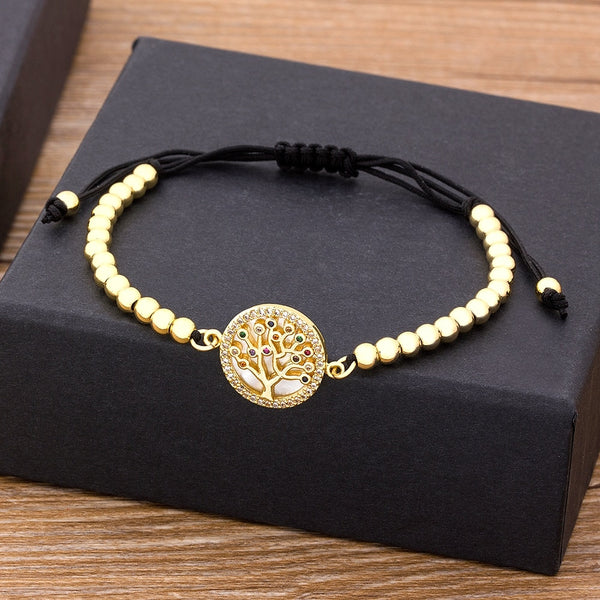 Fashion Handmade Tree of Life Beads Bracelet