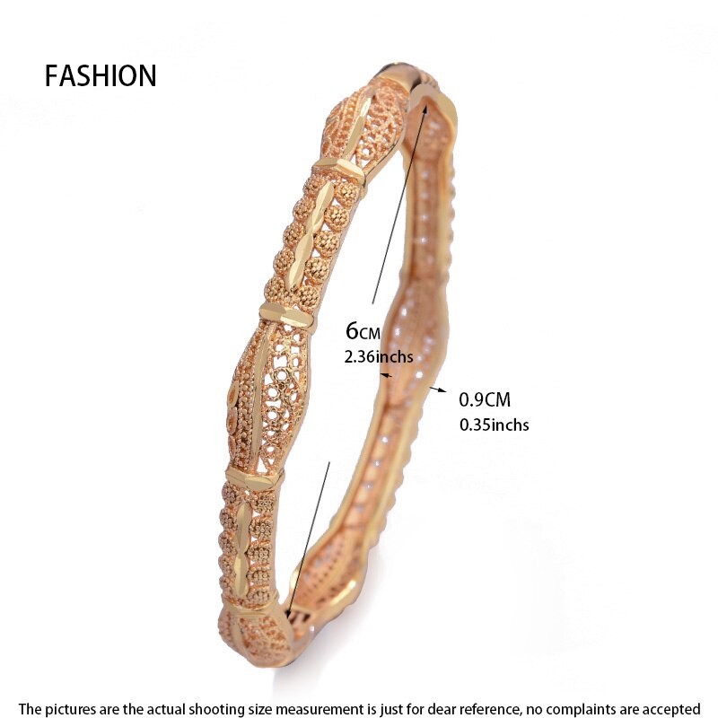 Can Open Dubai Arab Kuwait Gold Color Bangles  For women