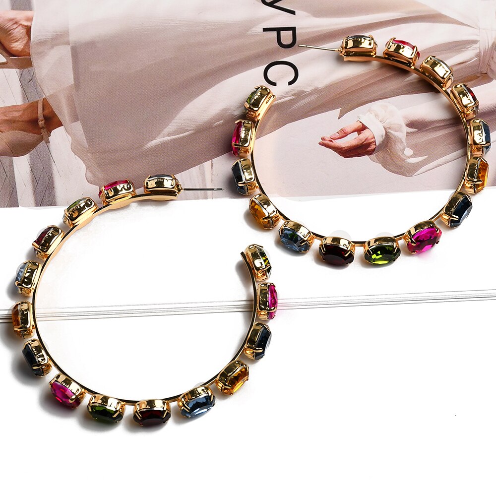 Fashion Vintage Jewelry Big Round Earrings For Women