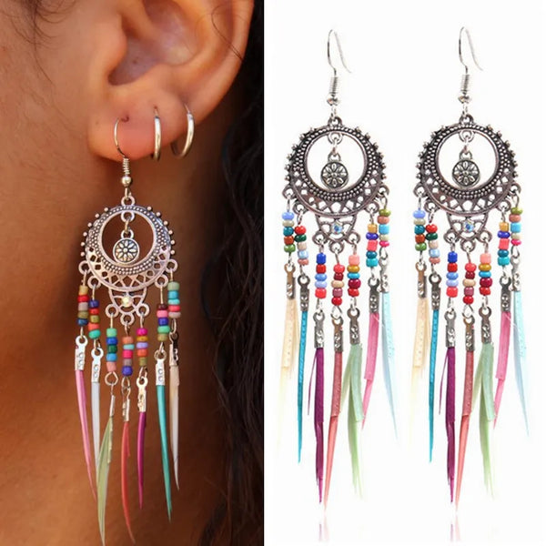 Bohemian Feather Earrings