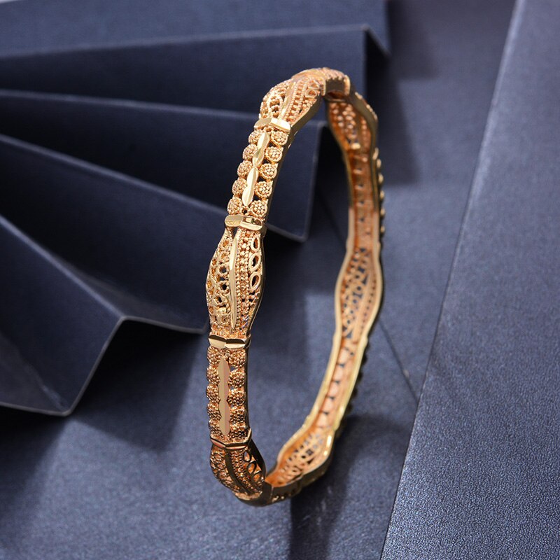 Can Open Dubai Arab Kuwait Gold Color Bangles  For women