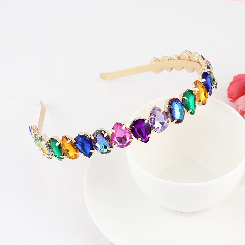 Luxury Baroque Rhinestone Headbands Hair Hoops