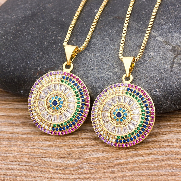 New Design Turkish Evil Eye Round Pendant