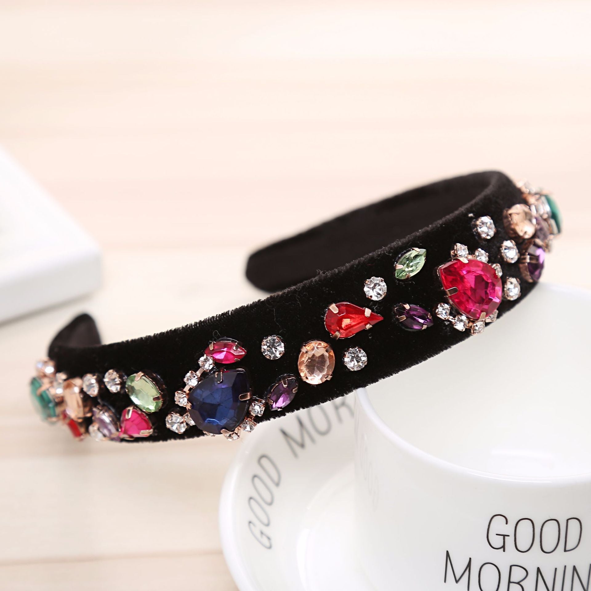 Luxury Baroque Rhinestone Headbands Hair Hoops