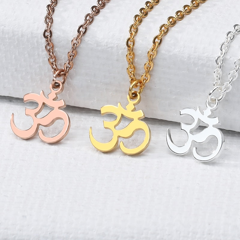 Ohm Unisex Indian OM Symbol Necklace For Woman