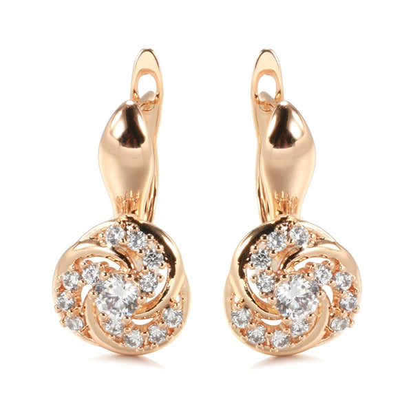 585 Rose Gold Clip Earrings for Women