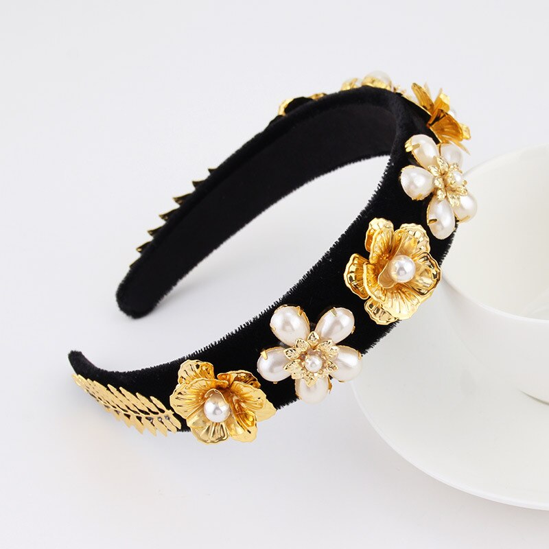 Luxury Baroque Rhinestone Headbands Hair Hoops