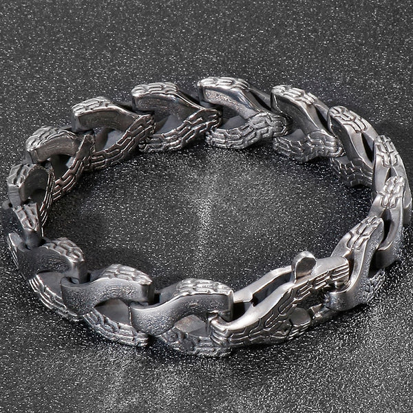 14MM Keel Chain On Hand Titanium Steel Bracelets For Men