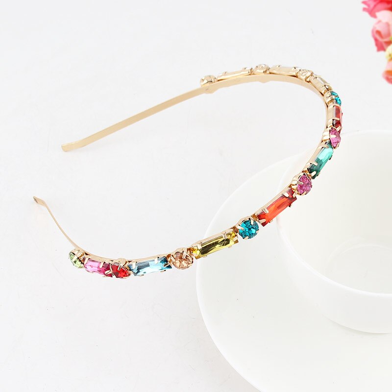 Luxury Baroque Rhinestone Headbands Hair Hoops