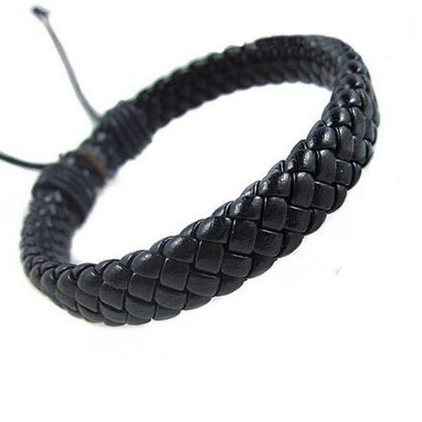 Unisex Leather Bracelet Bracelet Cuff Rope Can Be Adjusted Well Gift