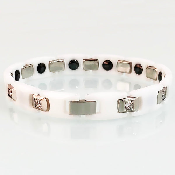 White Ceramic Bracelets For Women Men