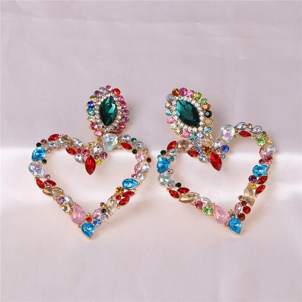 Korean Cute Crystal Drop Earrings For Women