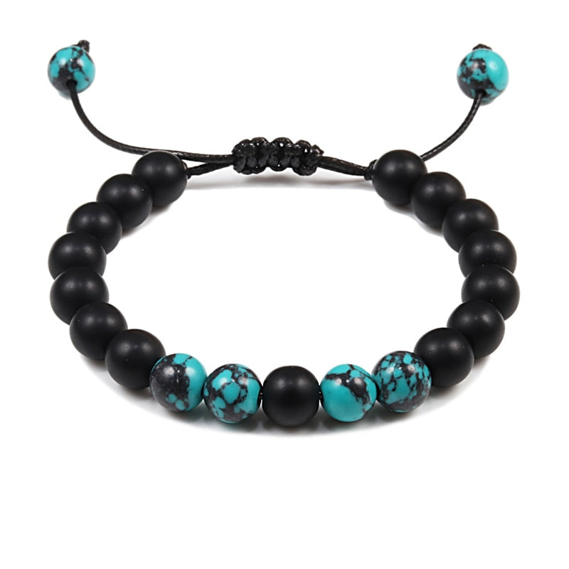 Trendy Women Natural Stone Beaded Bracelet