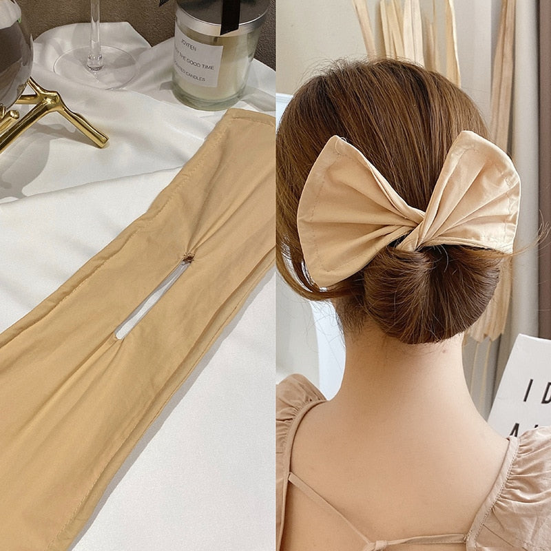 Fashion female magic twisting lazy long hair curly hair artifact printing bow headband