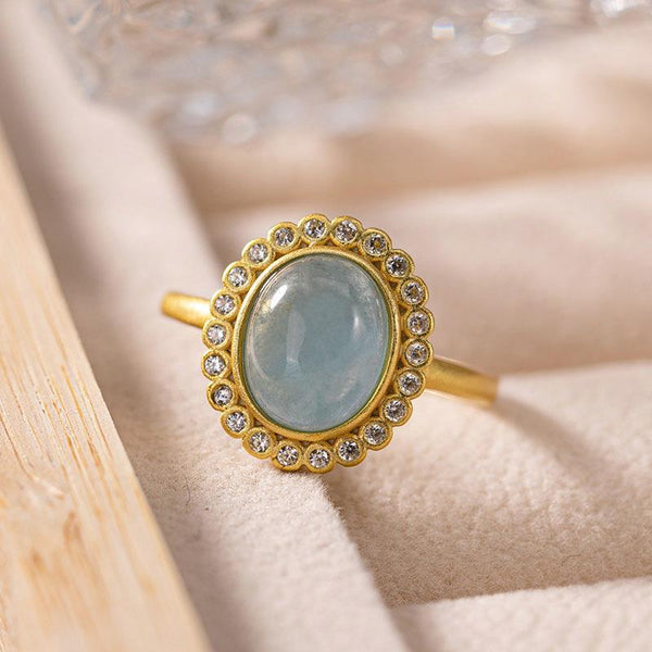 original silver inlaid natural Hetian jade fashion popular simple ladies open adjustable ring