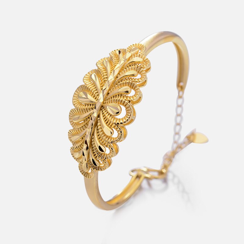 Gold Color Bangles For Women Middle Eastern Jewelry