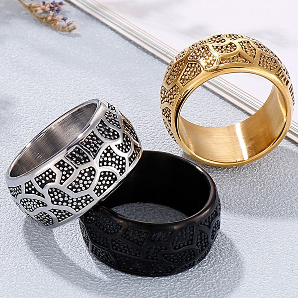 Vintage Stainless Steel Ring For Men Women Men's Finger Rings