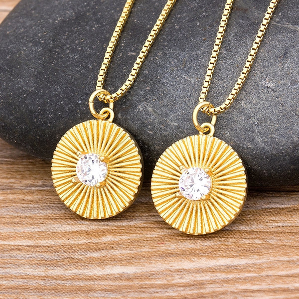 Fashion Spiral Shape Round Pendant for Women