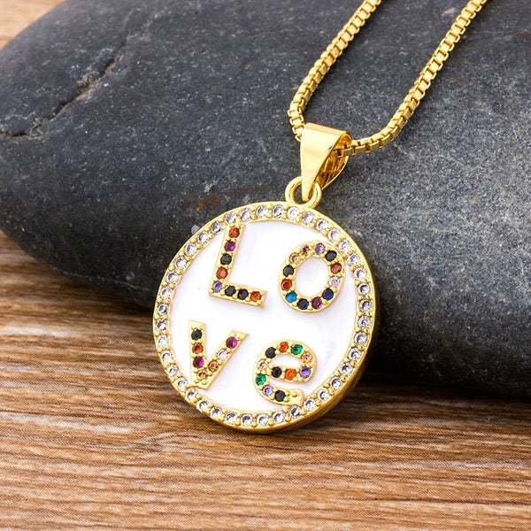 Romantic Love Pendant For Women Chain Necklaces