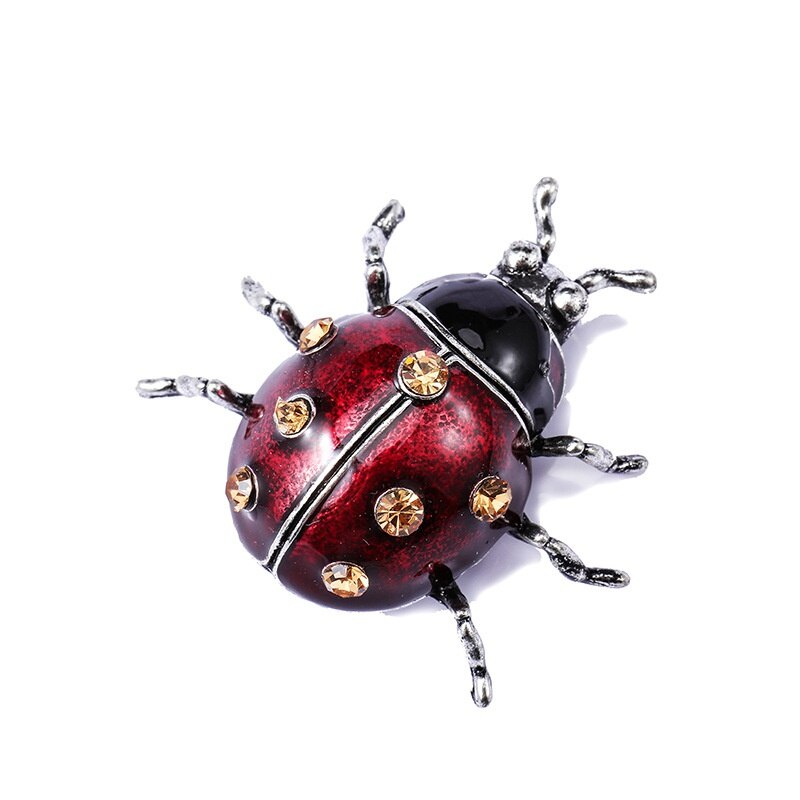 exquisite seven-star ladybug brooch