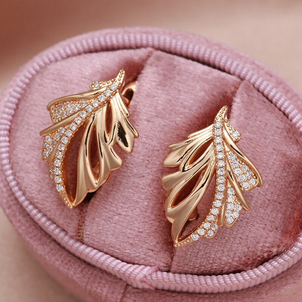 New Design Elegant Tropical Leaf Earrings