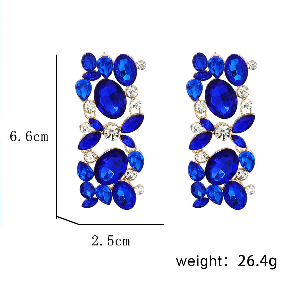 New Multicolour Big Exaggerated Drop Earrings For Women